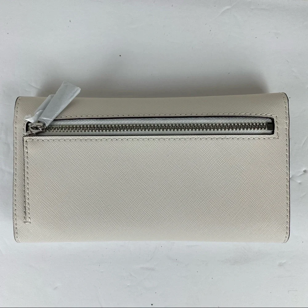 NWT Michael Kors Jane Pebble Leather Large Tote And Wallet Optic White - Picture 8 of 11
